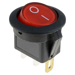 Клавішний перемикач KCD1-108N-2-R-LED ON-OFF, Червоний