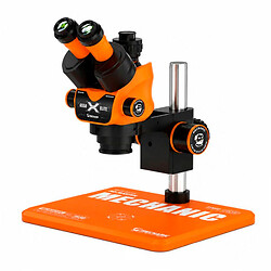 Мікроскоп тринокулярний Mechanic 6558-Elite-B11, Помаранчевий