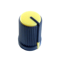 Ручки для потенціометрів KNOB-PLB-D-SHAFT-17X12X6-YELLOW