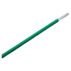 Провод многожильный лужёный AF-200, 0.2mm2, медь PTFE, Зеленый