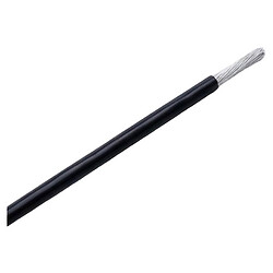 Провод многожильный лужёный AF-200, 0.35mm2, медь PTFE, Черный
