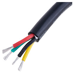 Силиконовый провод 4-жильный, 14AWG, 2.5mm2 49/0.254/TS, Черный
