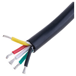 Силиконовый провод 5-жильный, 18AWG, 1mm2 32/0.2/TS, Черный
