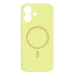 Чохол (накладка) Apple iPhone 16, Air Beats Wide Strip Full Camera, MagSafe, Жовтий