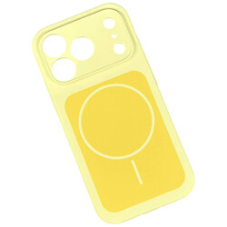 Чехол (накладка) Apple iPhone 11, Silicone Case Vision, MagSafe, Желтый