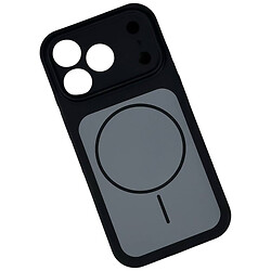 Чехол (накладка) Apple iPhone 15 Pro Max, Silicone Case Vision, MagSafe, Black-Gray, Черный