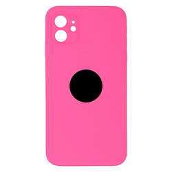 Чохол (накладка) Apple iPhone 12, Original Soft Case, Dragon Fruit, Рожевий