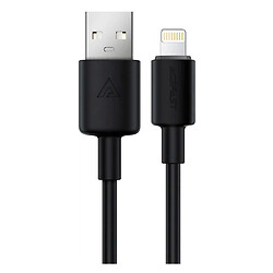 USB кабель AceFast C25-02 Apple iPhone SE 2022 / iPhone 14 Pro Max / iPhone 14 Plus / iPhone 14 Pro / iPhone 14 / iPhone 13 Pro / iPhone 13 Mini / iPhone 13 / iPhone 13 Pro Max / iPhone 12 Mini / iPhone 12 Pro Max, Lightning, 1.2 м., Черный