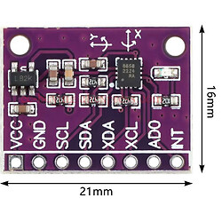Датчик прискорення QMI8658A-MODUL