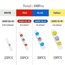 Изоляционный материал Waterproof Solder Heat Connector SET 100 pcs