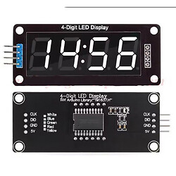 Світлодіодний індикатор чотирисимвольний TM1637 LED Display Module White