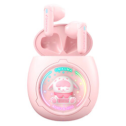 Bluetooth-гарнітура Onikuma T302 KuKu-NiNi, Стерео, Рожевий