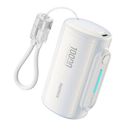 Портативная батарея (Power Bank) Remax WP-117 Lenyard Cabled, 10000 mAh, Белый