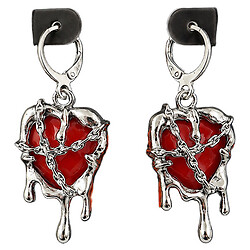 Серьги женские круглые с подвеской Lovit