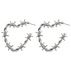 Серьги женские металлические фигурные Lovit "Сердца"