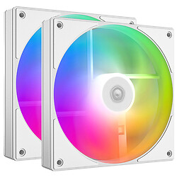 Вентилятор ID-Cooling AS-140-ARGB-W Duet, Белый