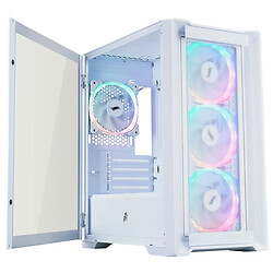 Корпус 1stPlayer T4-G-WH-4FS7-W, Белый