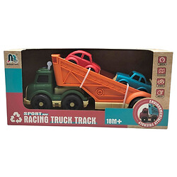 Транспортный набор: грузовик с транспортом, 2шт., ВИД 1, Mingge Toys, Разноцветный