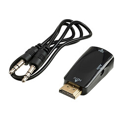 Адаптер, HDMI, VGA, 3,5 мм., Чорний