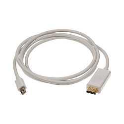 Кабель Mini DisplayPort-HDMI, HDMI, Mini DisplayPort, 1.8 м., Білий
