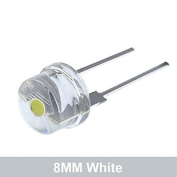 Светодиод выводной F8 Hat LED Diode WHITE