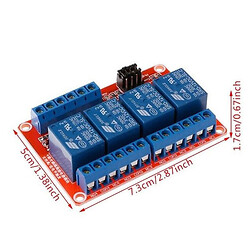 Релейні модулі Arduino 4-Channel 12V Relay Module High/Low Level Trigger