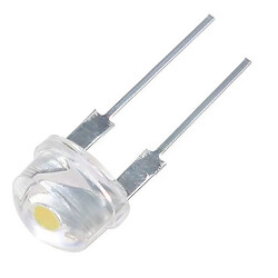Светодиод выводной F8 Hat LED Diode Warm White