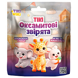 Игрушка-антистресс сквиш "БАРХАТНЫЕ ЗВЕРЯТА", в дисплее, Tiki Wiki