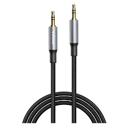 AUX кабель Walker A740, 1.0 м., 3.5 мм., Черный