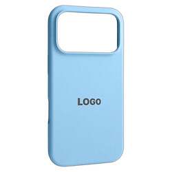 Чохол (накладка) Apple iPhone 18 Pro, Original Soft Case, Light Blue, Блакитний