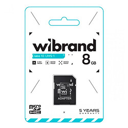 Карта пам'яті Wibrand MicroSDXC UHS-I, 8 Гб.
