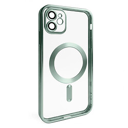 Чехол (накладка) Apple iPhone 11, Metallic Full Camera, MagSafe, Green Matte, Зеленый
