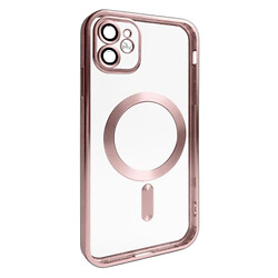 Чехол (накладка) Apple iPhone 11, Metallic Full Camera, MagSafe, Pink Matte, Розовый