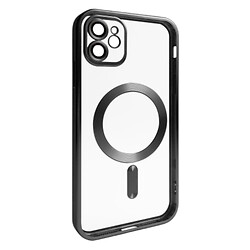 Чохол (накладка) Apple iPhone 11, Metallic Full Camera, Black Matte, MagSafe, Чорний