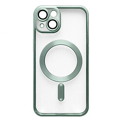Чехол (накладка) Apple iPhone 13, Metallic Full Camera, MagSafe, Green Matte, Зеленый