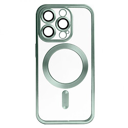 Чехол (накладка) Apple iPhone 13 Pro Max, Metallic Full Camera, MagSafe, Green Matte, Зеленый