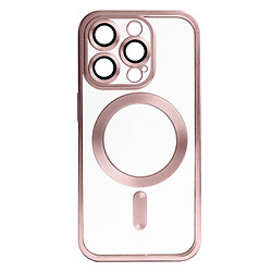 Чехол (накладка) Apple iPhone 14 Pro, Metallic Full Camera, MagSafe, Pink Matte, Розовый