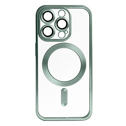 Чехол (накладка) Apple iPhone 15 Pro Max, Metallic Full Camera, MagSafe, Green Matte, Зеленый