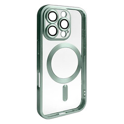 Чохол (накладка) Apple iPhone 16 Pro Max, Metallic Full Camera, Green Matte, MagSafe, Зелений