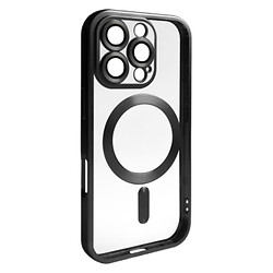 Чохол (накладка) Apple iPhone 16 Pro Max, Metallic Full Camera, Black Matte, MagSafe, Чорний
