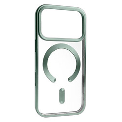 Чохол (накладка) Apple iPhone 17 Pro, Metallic Full Camera, Green Matte, MagSafe, Зелений