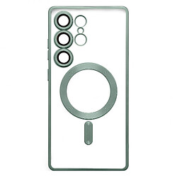 Чохол (накладка) Samsung Galaxy S25 Ultra, Metallic Full Camera, Green Matte, MagSafe, Зелений