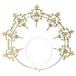 Обруч для волос карнавальный готический, Золотой