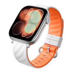 Ремінець Apple Watch 38 / Watch 40, Blueo Lollipop, White Orange, Помаранчевий