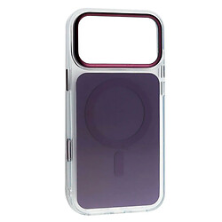 Чохол (накладка) Apple iPhone 17 Pro / iPhone 18 Pro, Clear Fusion Metal Frame, Burgundy, MagSafe, Бордовий