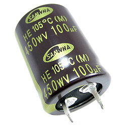 Конденсатор электролитический ECAP-HE-100mkf - 450V* (105°C) (HE)