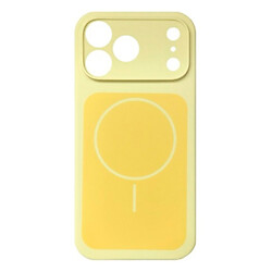 Чохол (накладка) Apple iPhone 17 Pro Max / iPhone 18 Pro Max, Air Beats Two Colors, MagSafe, Жовтий
