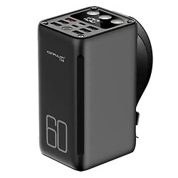 Портативна батарея (Power Bank) Konfulon A28SQ, 60000 mAh, Чорний