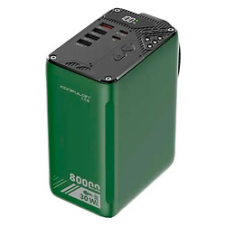Портативна батарея (Power Bank) Konfulon A49Q, 80000 mAh, Зелений