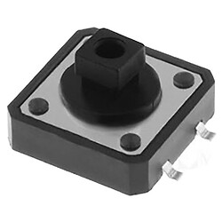 Кнопка тактовая TACT 12x12-7.3 SMD, квадратный толкатель